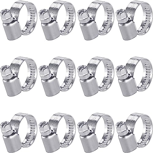 Poppstar Fascette stringitubo in acciaio inox 12-20mm con larghezza di banda 9mm, W2 (12 pezzi)