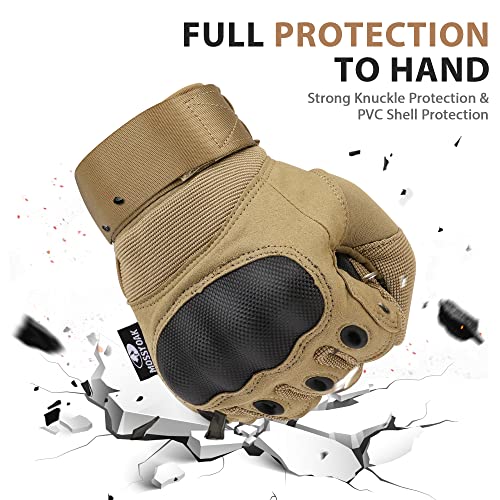 Mossy Oak Tactical Gloves, Touchscreen Military Airsoft Gloves With Hard Knuckle For Hunting, Combat, Shooting, Paintball, Hiking, Camping, Climbing, Cycling, Motorcycle #TOP2