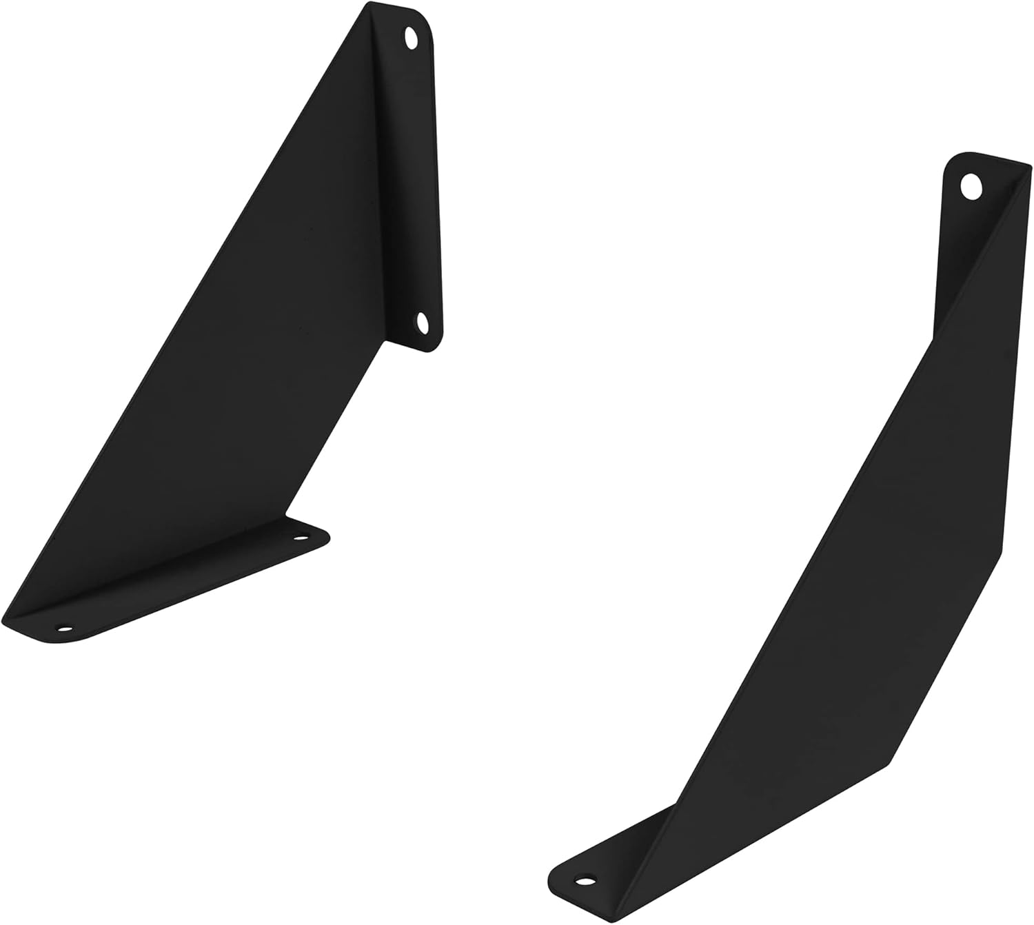INOXLM Wall Shelf Support | Shelf Bracket | Iron Shelf Support | Corner Shelf | Shelf Bracket | 2 Pieces (Large - 20cm, Black)