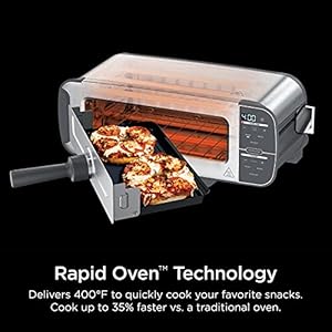   Ninja-ST101-Foodi-2-in-1-Flip-Toaster-2-Slice-Capacity-Compact-Toaster-Oven-Snack-Maker-Reheat-Defrost-1500-Watts-Stainless-Steel-Renewed-2-Slice-Compact-Oven-Capacity
