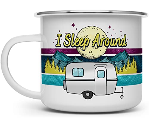 Taza de Camping Loftipop I Sleep Around 16oz miniatura 1