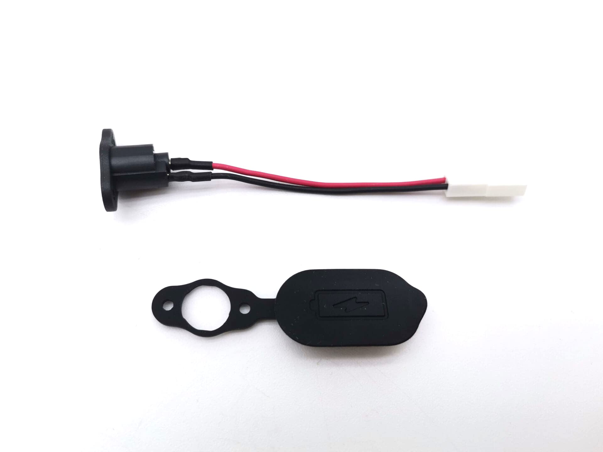 Original Charging Port Accessories Compatible with Ninebot F20 F25 F30 F40 F Series Electric Scooter Charging Port Rubber Cover Spare Parts (F20 Port