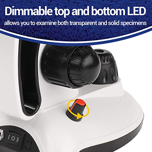 BNISE Mikroskop, 40X-2000X Mikroskop für Studenten und Labor, Ganzmetall-Labormikroskop mit optischen Glaslinsen… – Bild 5