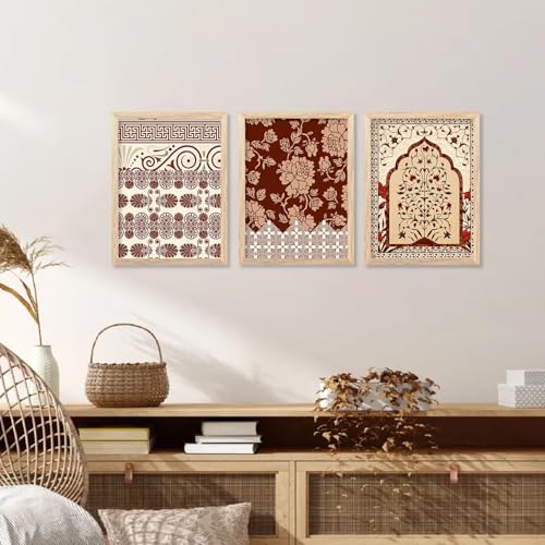 Image of kotart Premium Digital Madhubani Art Paintings with Frame for Home Decor - Framed Painting for Living Room Bedroom Office Room Decor - Painting for Wall Decoration - Pack of 6 (19X25 inch)