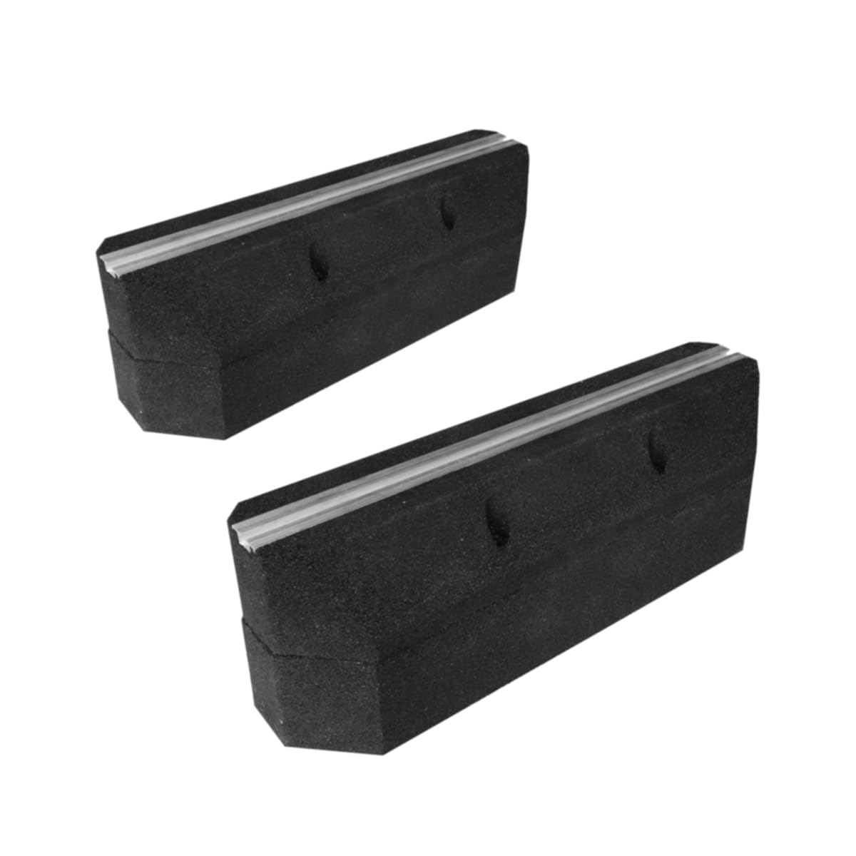 Dämpfungssockel Set 2×600 mm - 20 cm hoch Bodenkonsole für Wärmepumpen | 2 Stück Antivibrationsfüße | Montagesockel | Gummi Aufstellblocke | für Klimaanlage | für Klimagerät | Schwingungsdämpfer