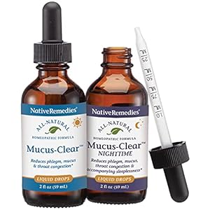 Native Remedies Complete Mucus-Clear ComboPack for 24 Hour Relief of Mucus & Phlegm Congestion