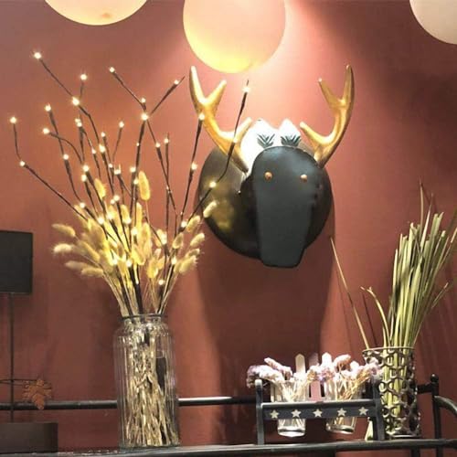 Image of Ulalaza 30.3'' 6 Branches 120 LED Bulbs Twig Lamp USB Operated LED Lighted Willow Branches Vase Fillers Use for Christmas Home Party Decoration Indoor Outdoor