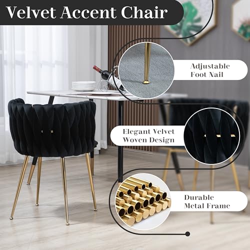 Small-Clear-Round-Glass-Top-Dining-Set-for-4-5-Pcs-Modern-Gold-Circle-Dinner-Room-Set-36-Minimalist-Luxury-Circular-Kitchen-Table-Set-Black-Woven-Chair-for-Breakfast-Nook-Living-Room Small Clear Round Glass Top Dining Set for 4 5 Pcs Modern Gold Circle Dinner Room Set 36 Minimalist Luxury Circular Kitchen Table Set Black Woven Chair for Breakfast Nook Living Room