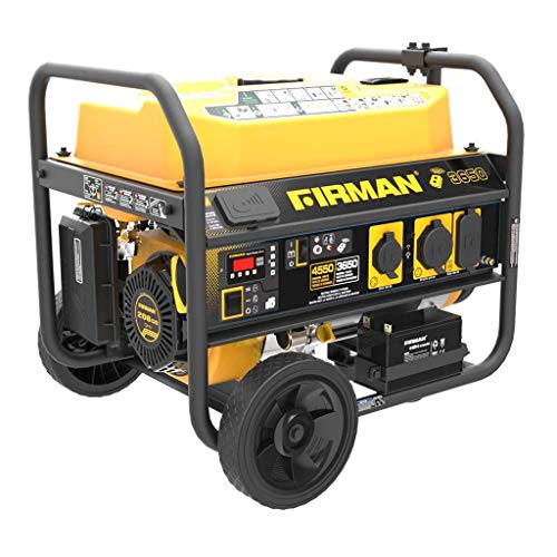 Firman P03603 4550/3650 Watt Remote Start Gas Portable Generator cETL Certified,Black