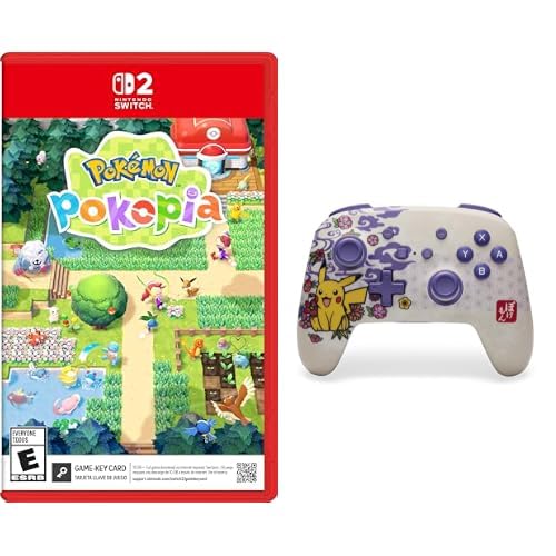 Image of Pokemon Pokopia - Nintendo Switch 2 + PowerA Enhanced Wireless Controller for Nintendo Switch /Switch 2 /Switch Lite /OLED Model - Pokemon Blossom Bundle