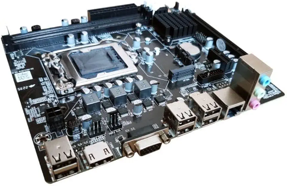 Placa-Mãe Blue.case BMBH61-D2HG-M2EXR2BLK – Micro ATX LGA 1155 DDR3 H61 com slot M.2 NVMe, HDMI/VGA, 10 USB 2.0
