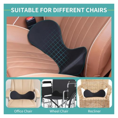 Cojín de asiento de coche y almohada de cintura para viajes largos sin fatiga lumbar 2