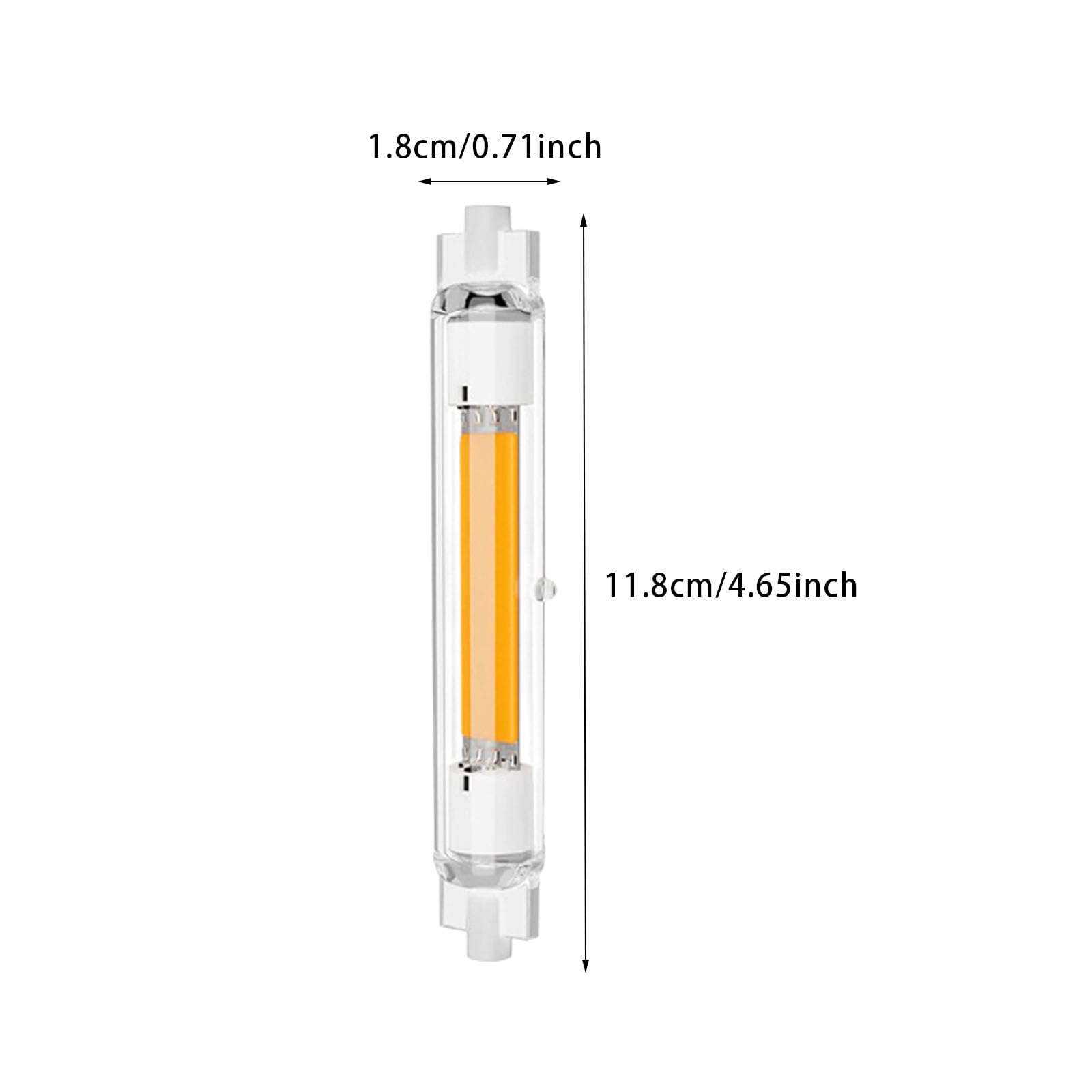 Lampadine LED R7S 118 mm, dimmerabili, senza sfarfallio, 20 W, confezione da 4