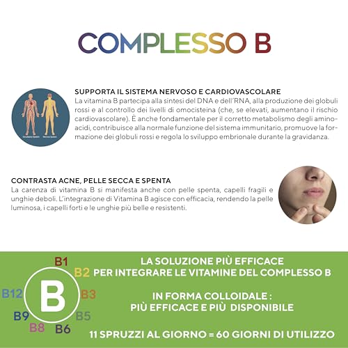 Complesso B Colloidale - Punto Salute E Benessere - Spray 100 Ml, Vitamina B Completa, Integratore Alimentare, Vitamine Del Gruppo B, Massimo Assorbimento - 5