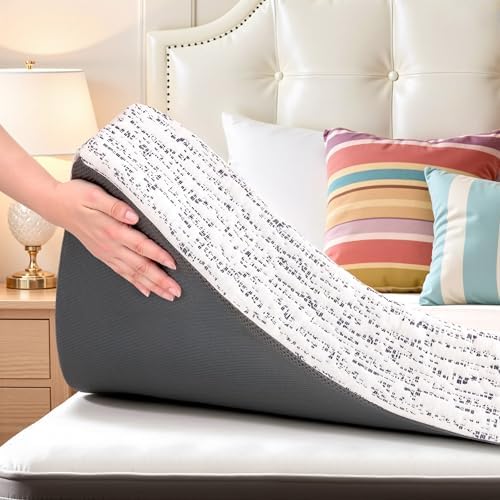 CHUN YI Queen Mattress Topper, 4 Inch Memory Foam Mattress Topper...