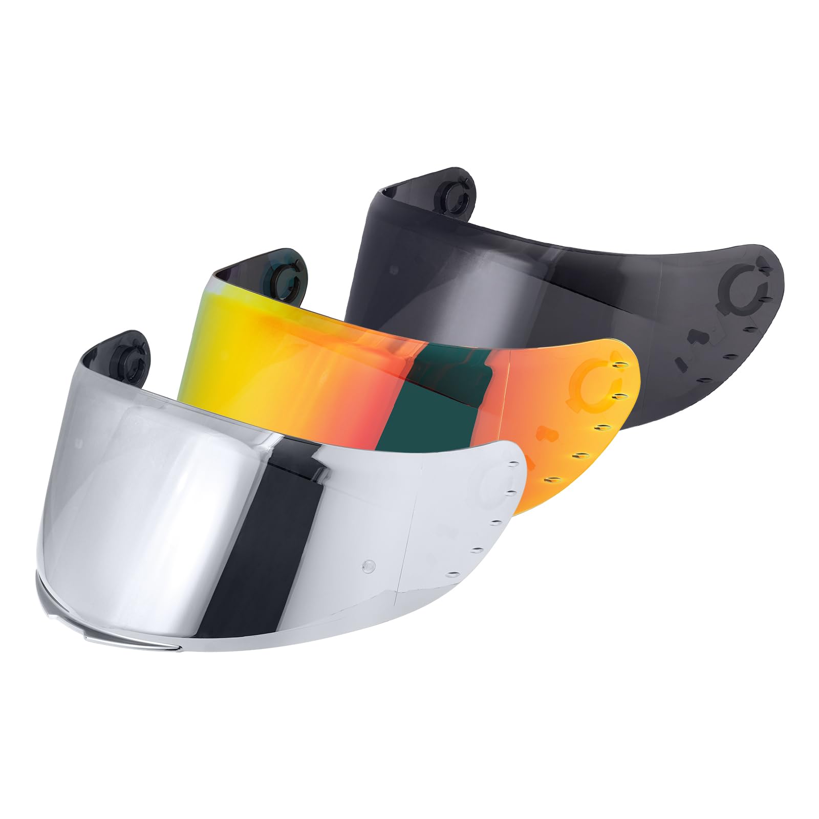 Visera Casco,Visera Casco Moto para MT V-14 Rapide Targo Blade 2,Visera de Lente para Casco Protección contra Viento,Casco de Moto Accesorios (Cromo Rojo)