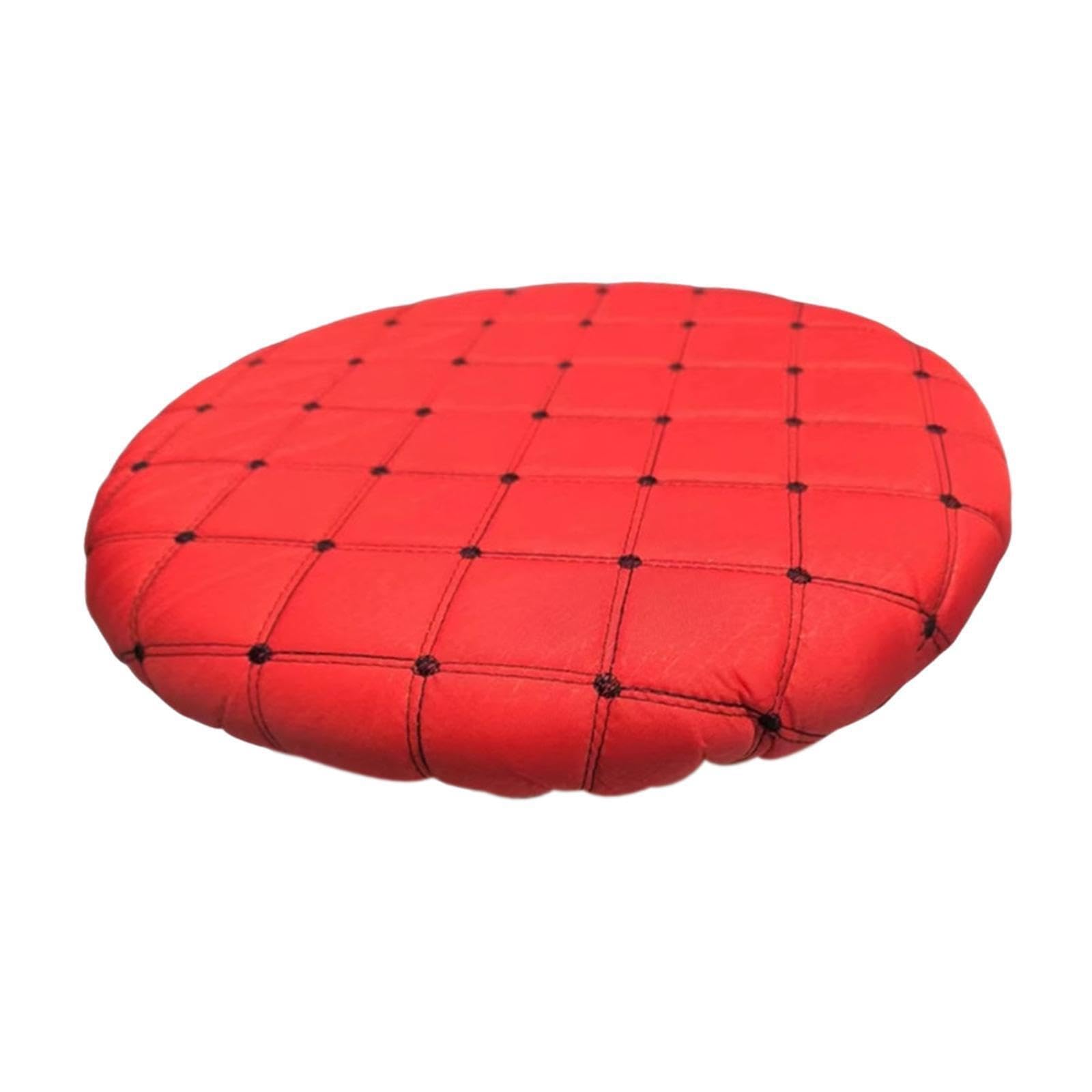 Quxvuis Red Round Stool Cover Elastic Cover Fashion Office Cushions Removable Protector Comfortable Modern Portable Dustproof Lightweight Replacement Slipcover,