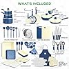 Nutrichef 54 Piece Professional Grade Complete Home Kitchen Cookware Set, Ceramic Non-Stick Bakeware, Pot and Pans Kit, Cool-Touch Handles, Safe for Gas, Electric, Induction Cooktops, Easy Clean #1