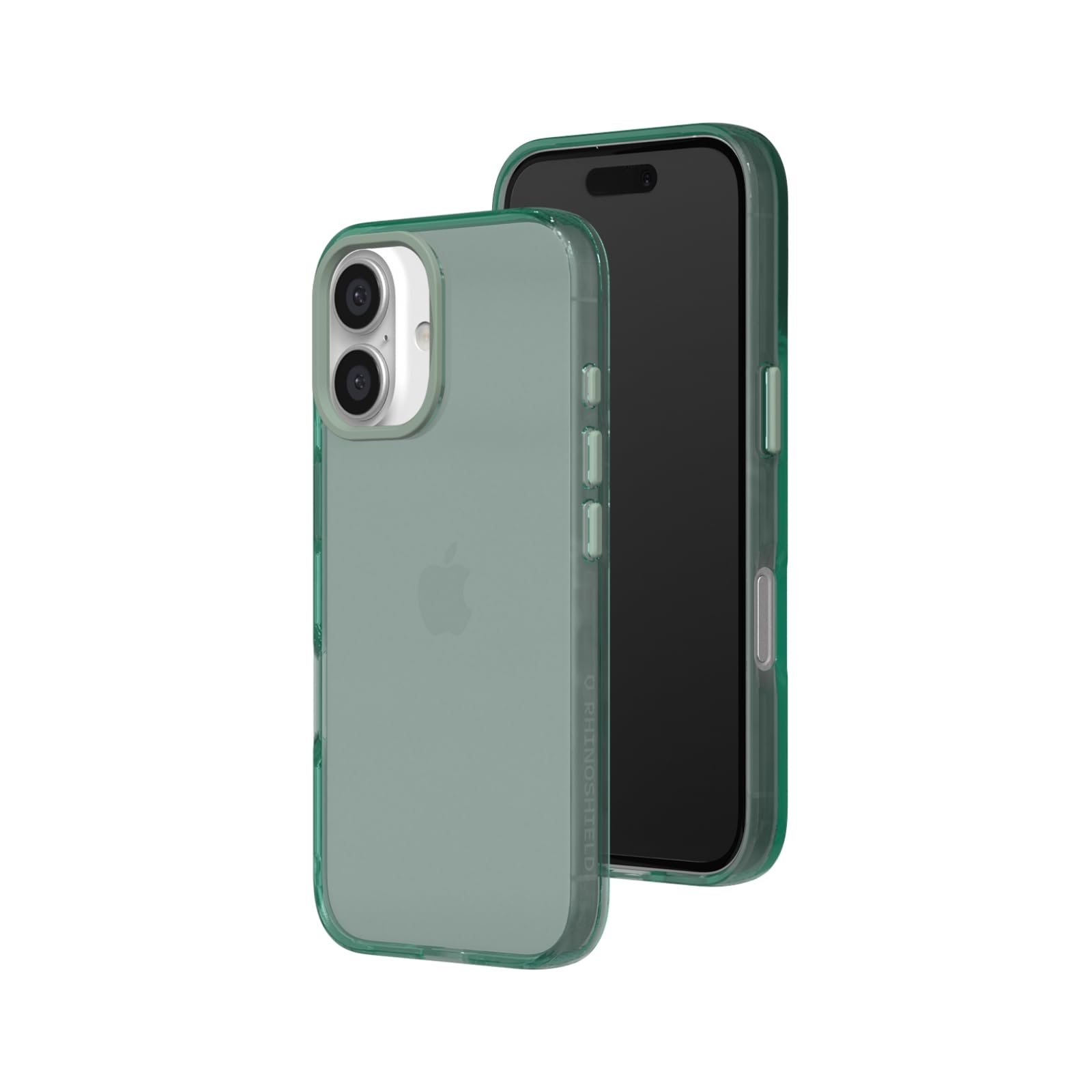 Coque iPhone 16 Plus antichoc RhinoShield JellyTint anti-rayures verte