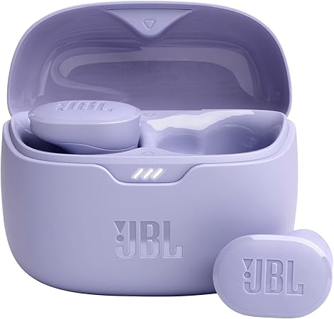 JBL Tune Buds - True wireless Noise Cancelling earbuds, JBL Pure Bass Sound, Bluetooth 5.3, 4-Mic technology for Crisp, Clear Calls, Up to 48 hours of battery life, Water and dust resistant (Purple)