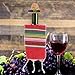Ciieeo 1 Set Miniature Mexican Hat and Scarf Bottle Decorations Stylish Fiesta Decor for Mexican Independence Day Parties Cute and Fashionable Mini Hats with Striped Scarves