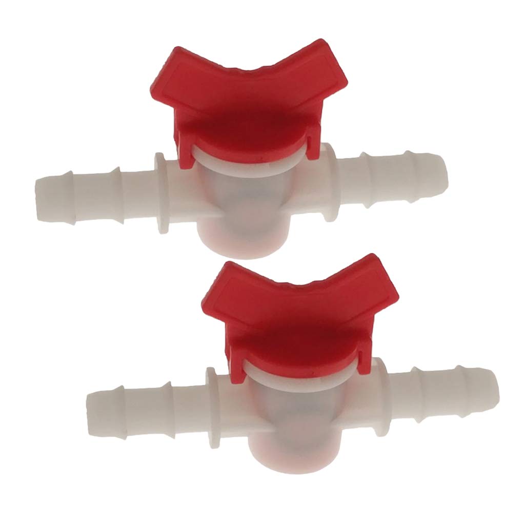 2PCS Plastic Water Flow Regulator Straight Shut Off Valve Hose 12mm: Fits for Inner Diameter 11-12mm Hose Pipe