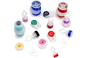 Fbshicung Silicone Thread Spool Savers: 60pcs for Tidy Sewing Storage