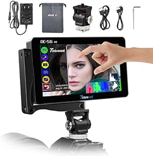 Timbrecod DC-56 on Camera Monitor 5.5 Inch Touch DSLR Screen Video Field Monitor 4k HDMI Input Small Full HD 1920x1080 Focus Peaking Assist