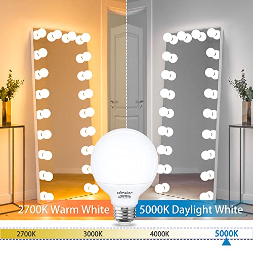 Comzler G25 Led Globe Light Bulbs, Comzler 80 Watt Equivalent 5000K Daylight Vanity Light Bulb thumb #3