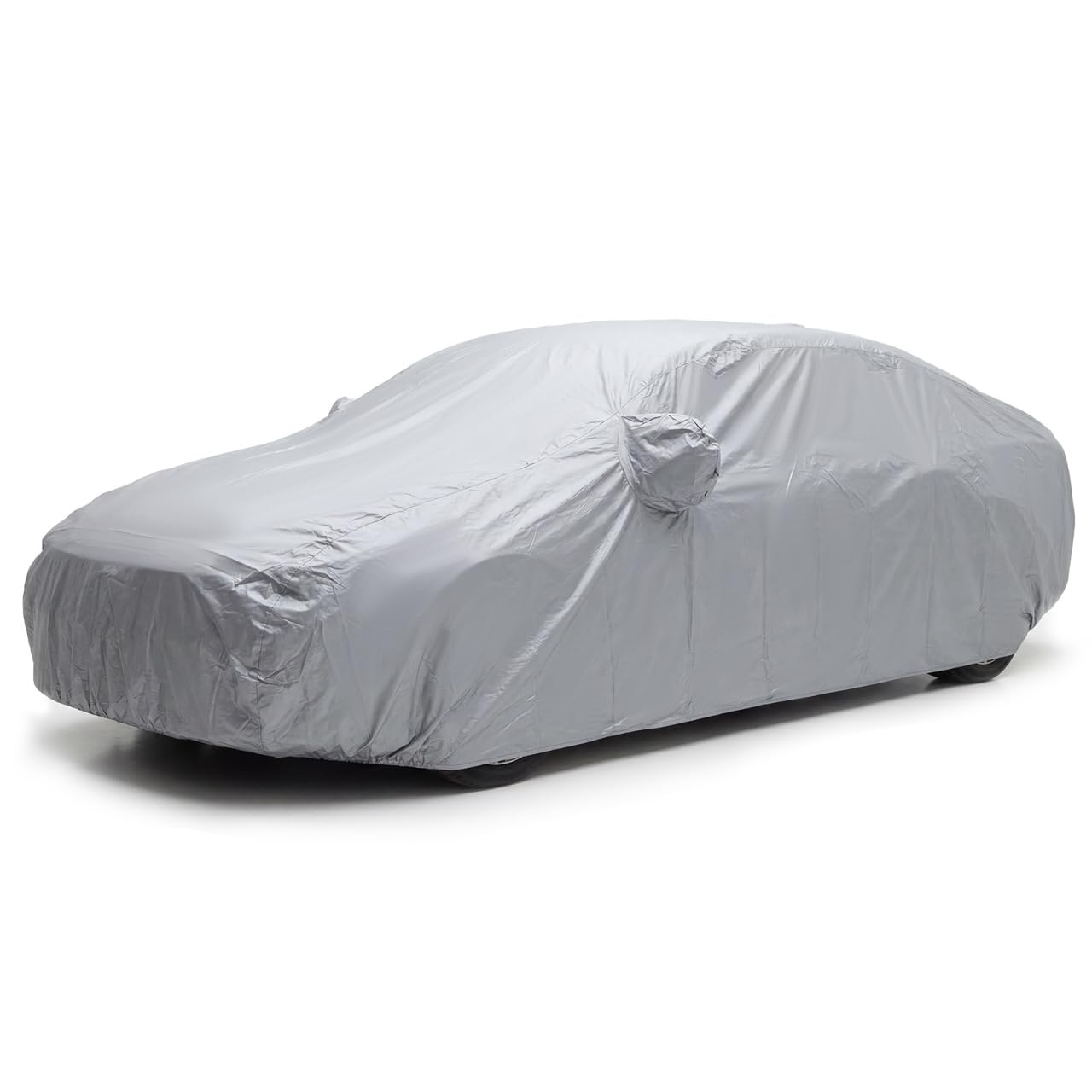 STOBOK Universelle Autoabdeckung, 490 x 170 x 110 cm WasserdichtAutoplane Outdoor, UV-Schutz Abdeckplane Auto Winter Sommer, Faltgarage Car Cover - XL