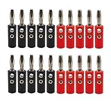 Banana Plugs 4mm Audio Speaker Wire Cable Connector Cable Plugs 10 Pairs