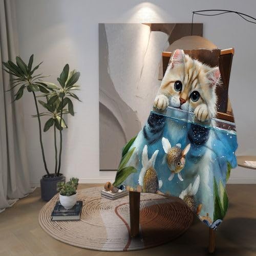 Coperta Pile Matrimoniale 240x260 cm Acquario Blu, Coperta XXL Super Morbida Multiuso Come Copriletto o Plaid da Salotto, Calda e Leggera, Protezione dal Freddo, AQ8892