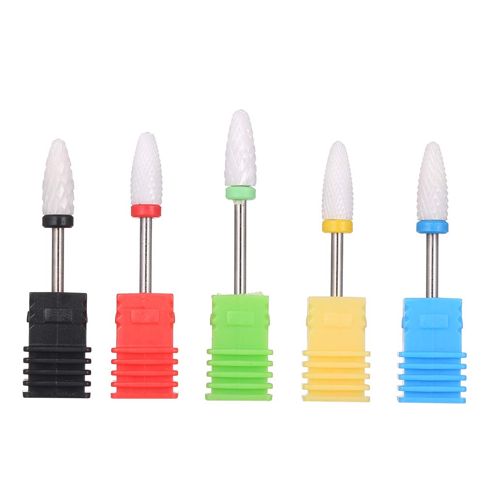 3/32'' Ceramic Grinding Head Nail Drill Bit for Nail Art Salon Tools Home Use Nail Tool 1