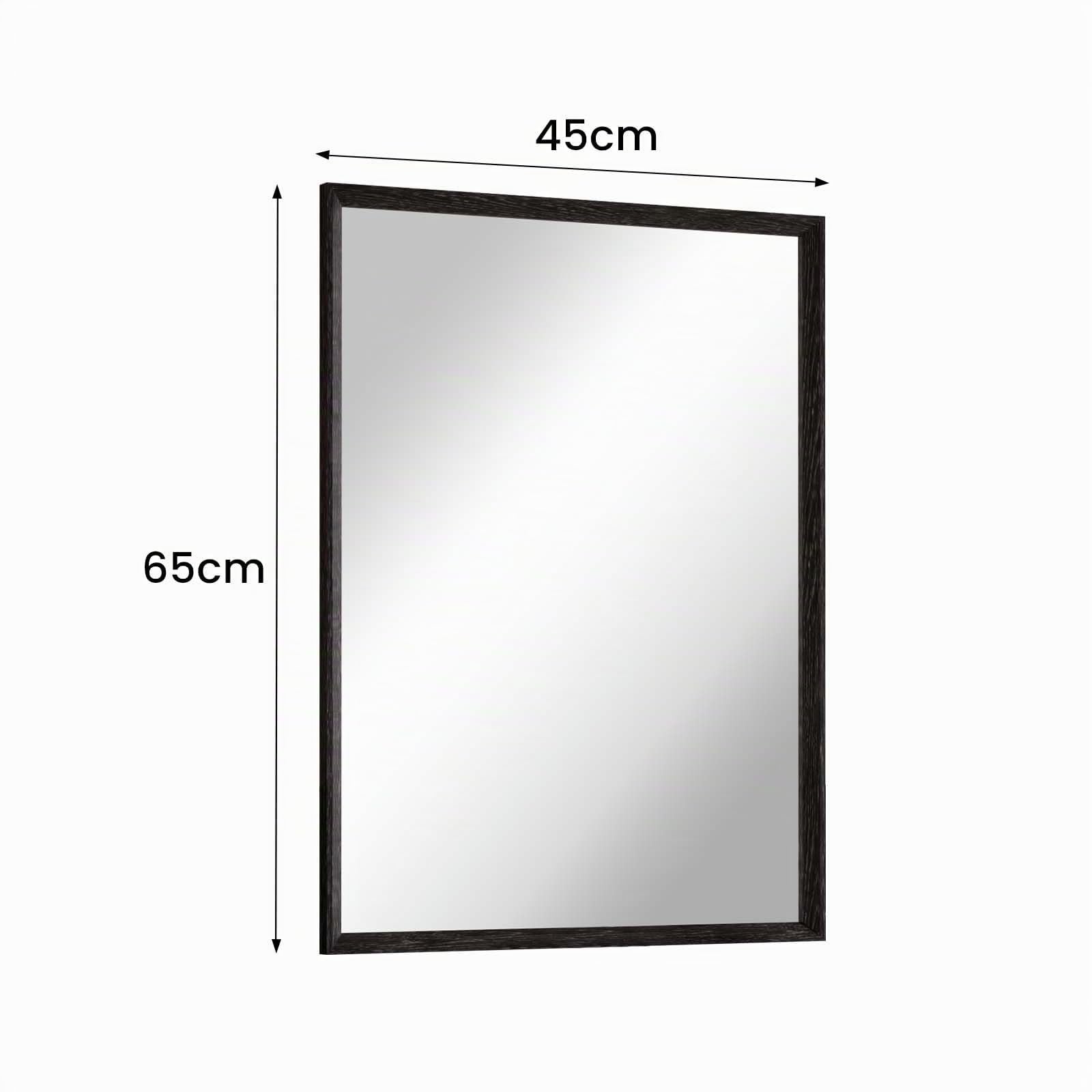 Snowdool Miroir avec bordure rectangulaire 45 x 65 cm