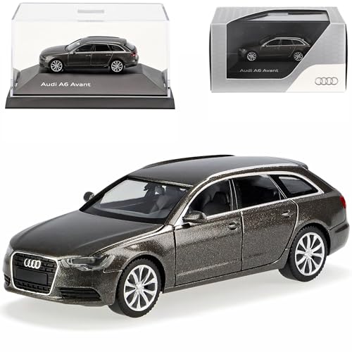 Audi.A6 A 6 Avant Ab 2011 C7 C 7 Dakota Grau Braun Ho H0 1/87 Herpa Modellauto Modell Auto