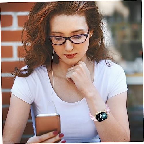 Correa de reloj de silicona brillante recambio decorativo para smartwatch con purpurina plata 4