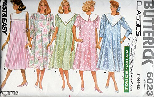 Butterick 6023 Sewing Pattern for Misses 8-10-12 Maternity Dress with Pleated Shoulder Seams