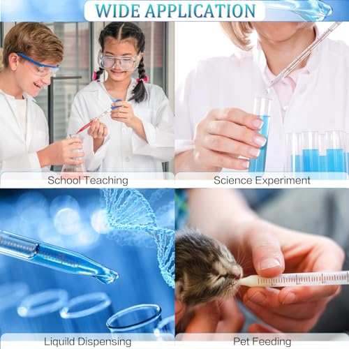 Asherxin 5 Pack 10Ml Glass Pipette Dropper Lab Graduated Dropper Glass Liquid Pipette With 1 Pc Cleaning Brush For Liquid Essential Oil thumb #5