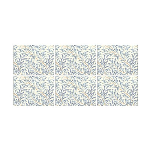 Portmeirion Home & Gifts Pimpernel Willow Bough Blue Placemats - Set of 6, 30.5 x 23cm