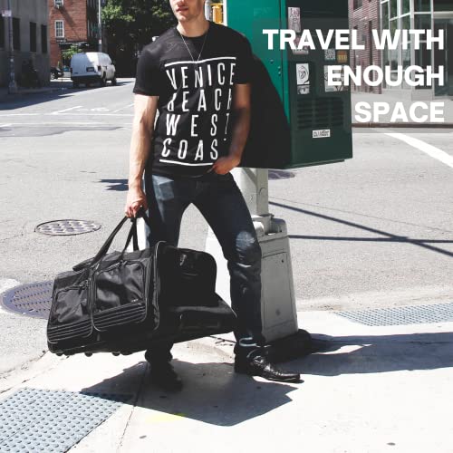 J-World-New-York-Brighton-33-Inch-Rolling-Duffel-Black-One-Size