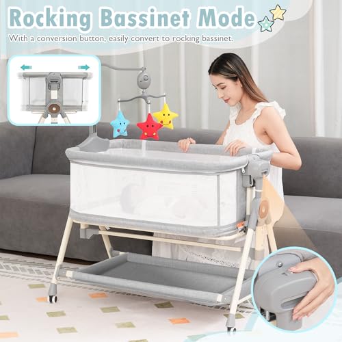 Meichyun CA-PKZQ-RR001 Baby Bassinet,Rocking Bassinet thumb #1