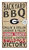 KH Sports Fan Georgia Bulldogs 11'x20' inOutdoor BBQ Sign, Multi