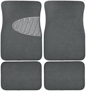 Armor All 78915 4 Piece Carpet with Heal Pad Floor Mat - Grey
