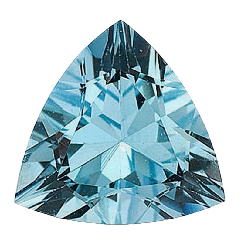 Aigue-marine 4mm en trillion pour créer votre propre bague ou collier en DIY