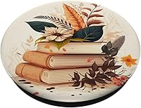 Vista 2 de amante de los libros biblioteca de lectura linda lectura PopSockets intercambiable PopGrip