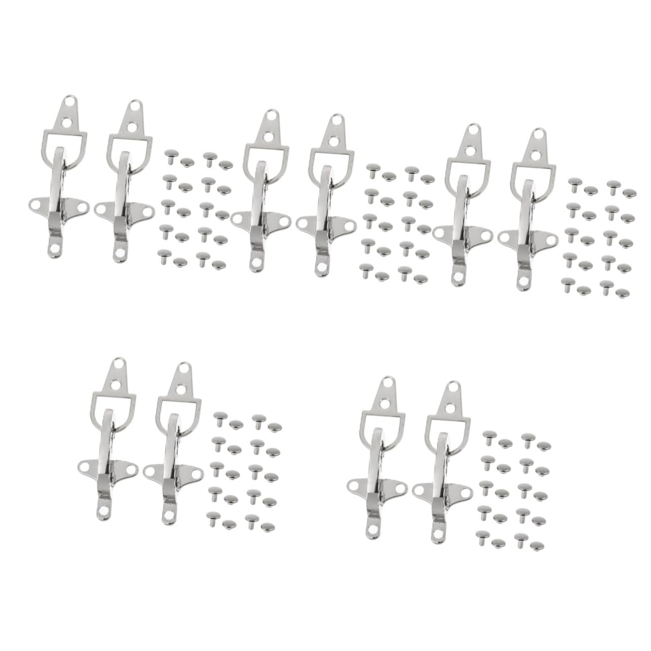 SHINEOFI 5 Juegos Hebilla Cierres Accesorios Para Botones De Bricolaje Broche De Cinturón Botón De Cinturón Fasteners Encuadernacion Cinturon Conector De Botones De Cinturón 2 Pares * 5
