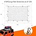 URLINE Cargo Net for Pickup Truck Bed-4’x6’ Stretches to 8’x12’,with 12 Adjustable Metal Carabiners，Easy-to-use Tailgate Cargo Netting- Compatible with Ford, Dodge RAM, Chevy, Toyota (Black)