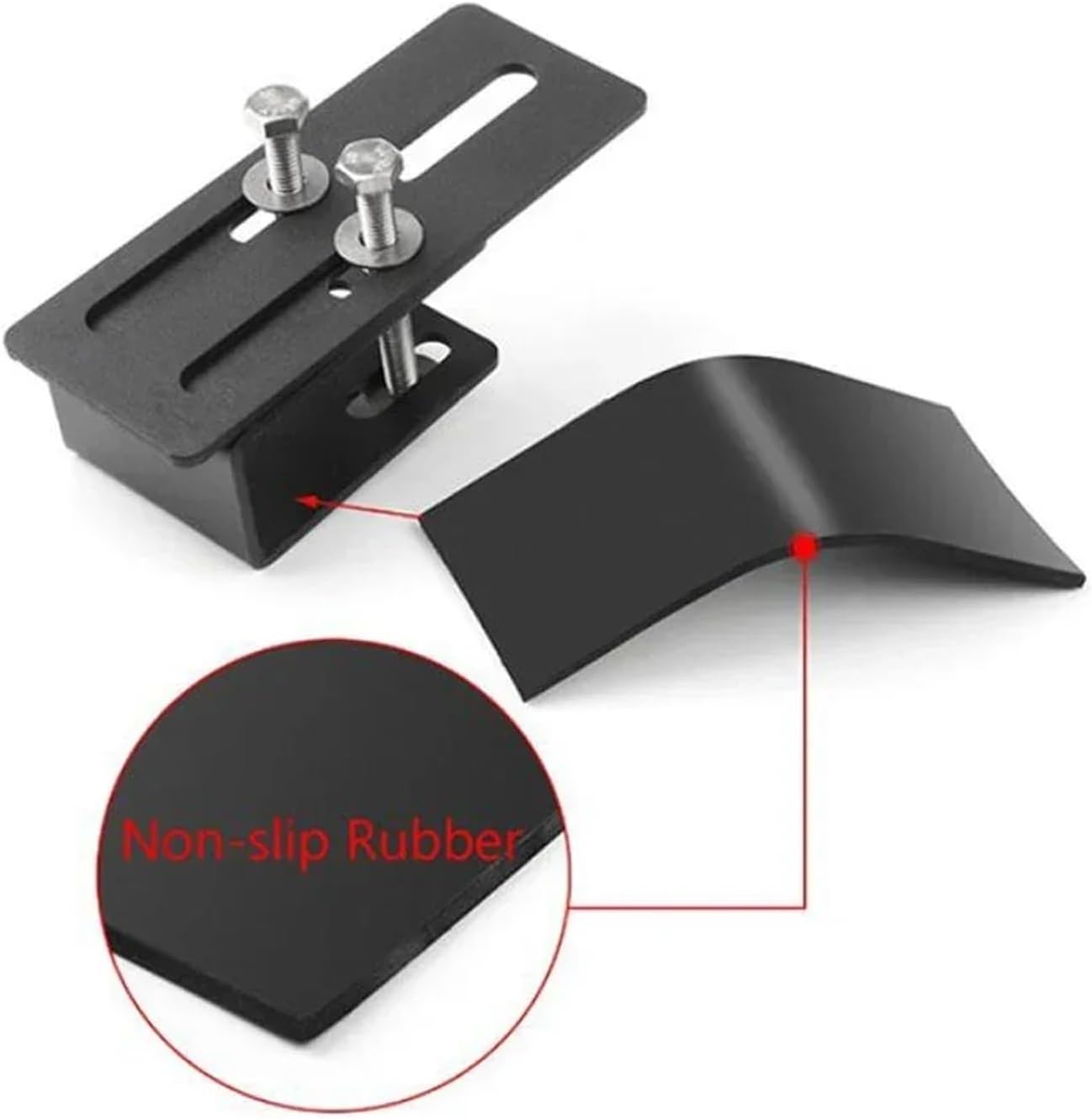 2pcs Universal Car SUV Roof Rack Light Bar Mounting Bracket Offroad Driving Work Lamp Clamp Holder Auto Pickup Accessories Car Rack Accessories image 5