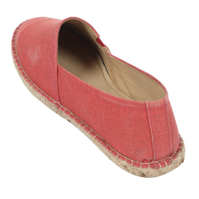 Men's Espadrille Canvas Casual Shoes - Red Color | Shoes for Men and Boys | Casual Shoe | (Size:6)