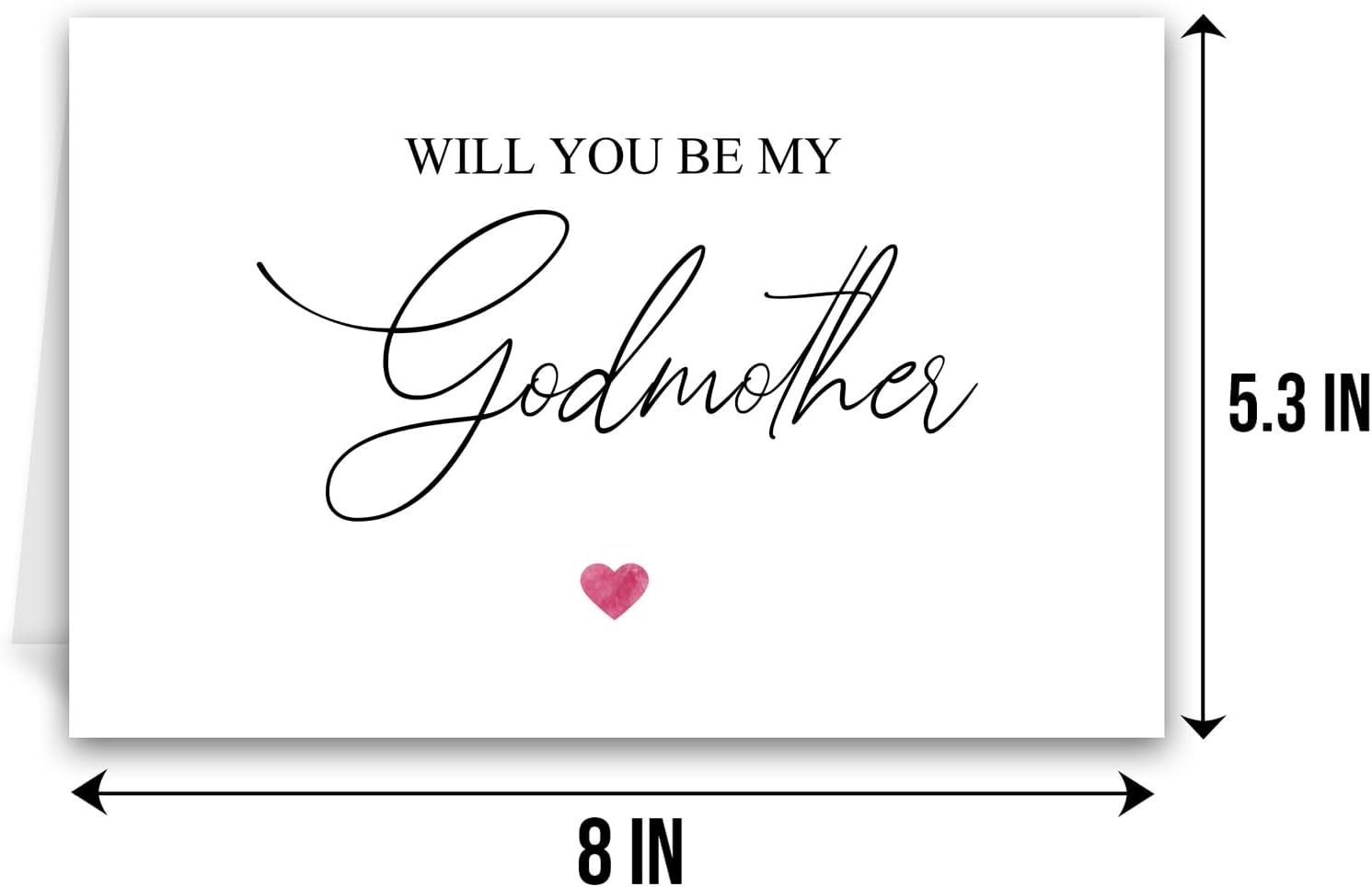 Qiliji Will You Be My Godmother Card, Godmother Proposal Card, Will You Be My God Mother Card, Godmother Proposal Gifts - Image 3